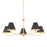 Hudson Valley Burghley 5Lt Chandelier, Brass/Distressed Bronze - MDS2000-AGB-DB