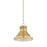 Hudson Valley Highclere 1Lt 13" Pendant, Aged Brass/Clear Optic - MDS2404-AGB