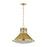 Hudson Valley Highclere 1Lt 18" Pendant, Aged Brass/Clear Optic - MDS2405-AGB