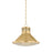 Hudson Valley Highclere 1Lt 18" Pendant, Aged Brass/Clear Optic