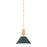 Hudson Valley Painted No.2 1Lt 10" Pendant, Brass/Green - MDS351-AGB-SSG