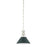 Hudson Valley Painted No.2 1Lt 10" Pendant, Nickel/Green - MDS351-PN-SSG