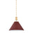 Hudson Valley Painted No.2 1Lt 16" Pendant, Brass/Soft Crimson - MDS352-AGB-CRN