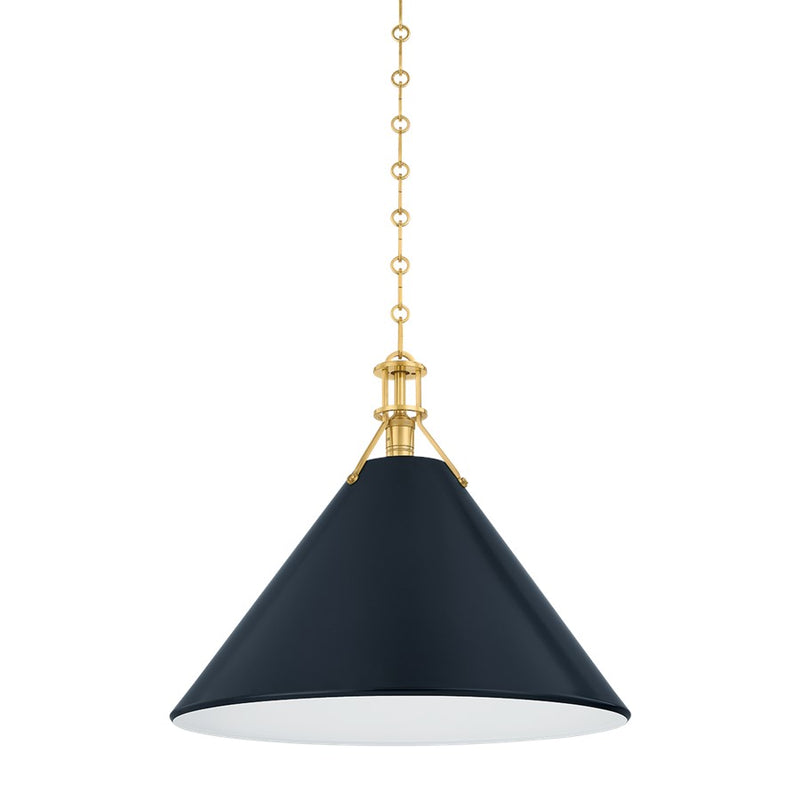 Hudson Valley Painted No.2 1Lt Pendant, Brass/Bronze - MDS352L-AGB-DBL