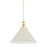 Hudson Valley Painted No.2 1Lt Pendant, Aged Brass/Off-White - MDS352L-AGB-OW