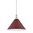 Hudson Valley Painted No.2 1Lt 21" Pendant, Nickel/Crimson - MDS352L-PN-CRN