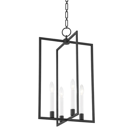 Hudson Valley Middleborough 4 Light Medium Pendant, Aged Iron