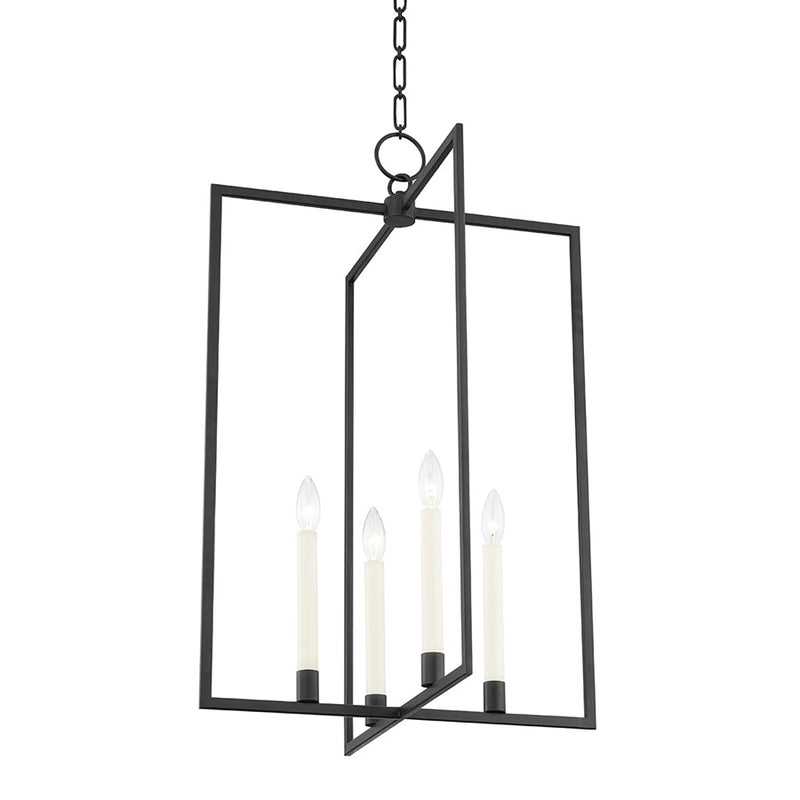 Hudson Valley Middleborough 4 Light Large Pendant, Aged Iron