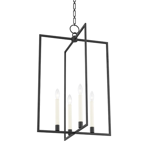 Hudson Valley Middleborough 4 Light Large Pendant, Aged Iron