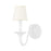 Hudson Valley Windsor 1 Light Wall Sconce, White Plaster