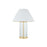 Hudson Valley Inglewood 1Lt Table Lamp, Aged Brass/White Linen - MDSL2500-AGB