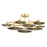 Hudson Valley Griston Semi Flush, Aged Brass