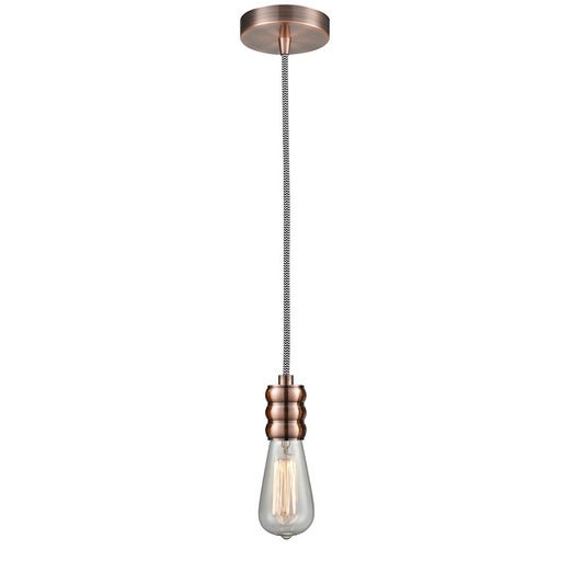 Innovations Gatsby Bare Bulb Mini Pendant, AC/Zebra