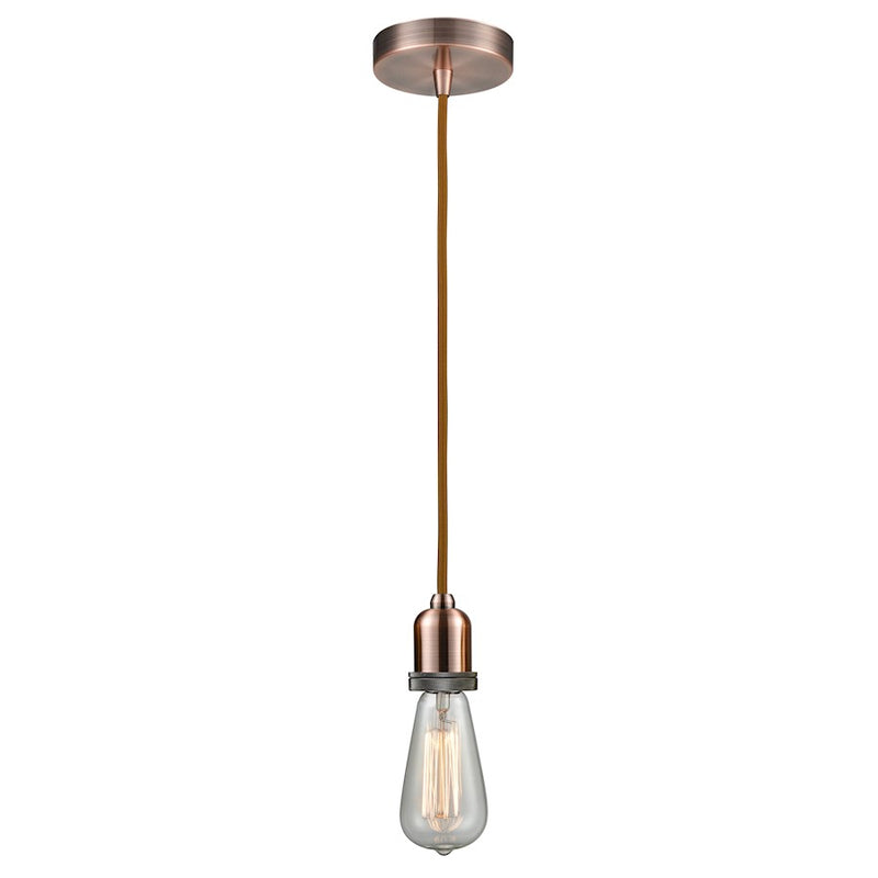 Innovations Whitney Bare Bulb Mini Pendant, AC/Copper