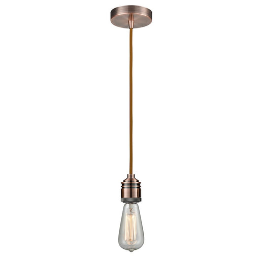 Innovations Winchester Bare Bulb Mini Pendant, AC/Copper