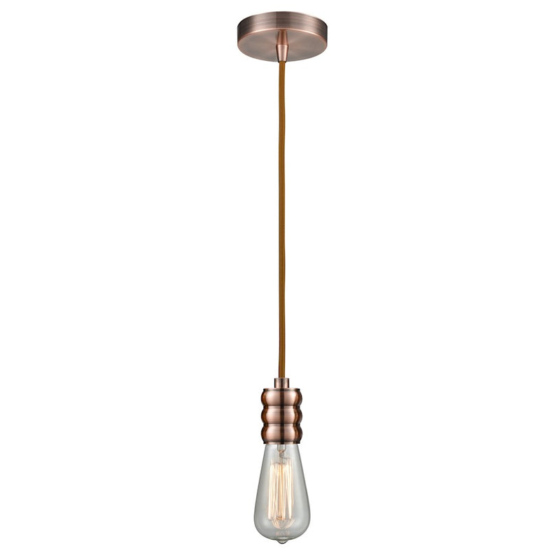 Innovations Gatsby Bare Bulb Mini Pendant, AC/Copper