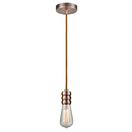 Innovations Gatsby Bare Bulb Mini Pendant, AC/Copper