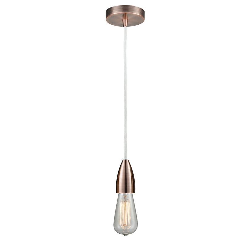 Innovations Fairchild Bare Bulb Mini Pendant, AC/WH