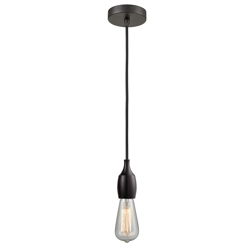 Innovations Chelsea Bare Bulb Mini Pendant, OBZ/Amber/BK