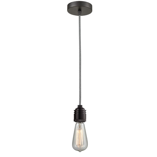 Innovations Winchester Bare Bulb Mini Pendant, OBZ/Zebra Cord