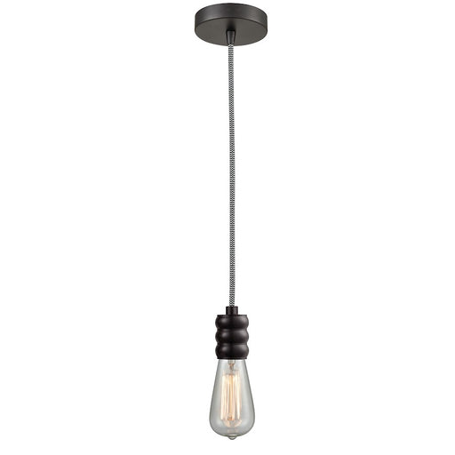 Innovations Gatsby Bare Bulb Mini Pendant, OBZ/Zebra Cord