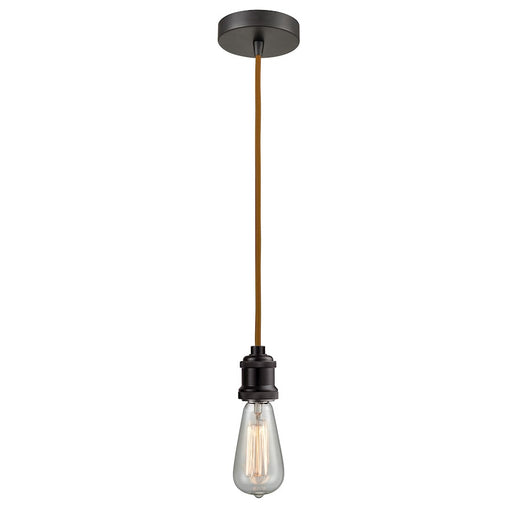 Innovations Edison Bare Bulb Mini Pendant, OBZ/Amber/Copper