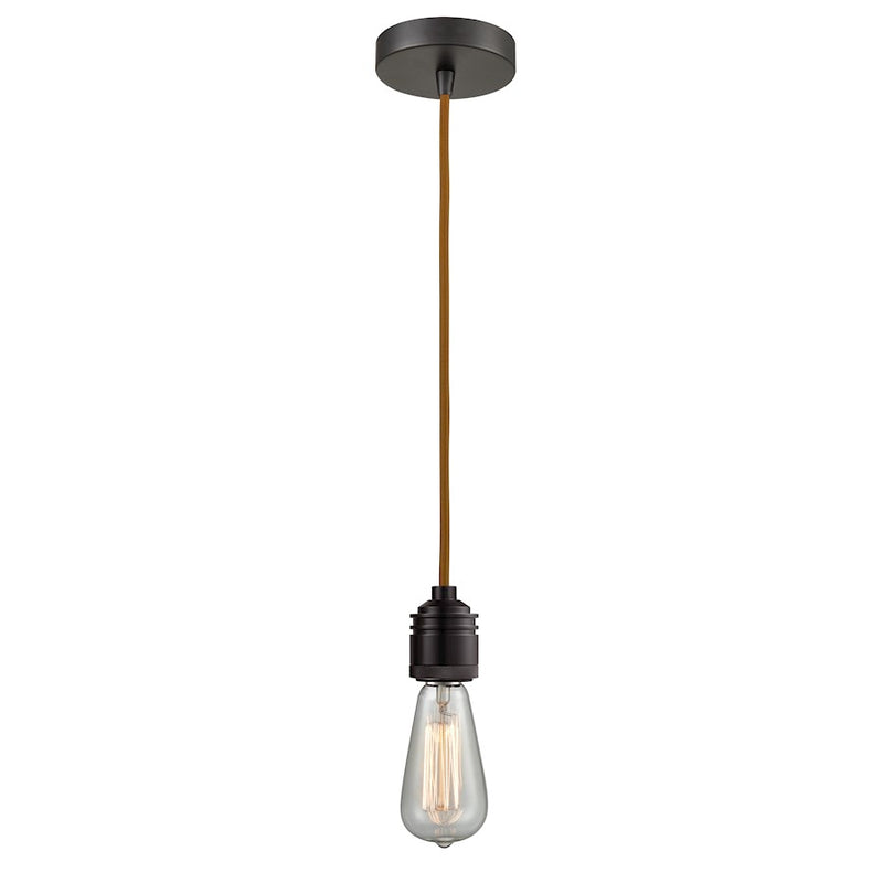 Innovations Winchester Bare Bulb Mini Pendant, OBZ/Copper Cord