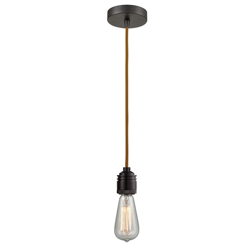 Innovations Winchester Bare Bulb Mini Pendant, OBZ/Copper Cord