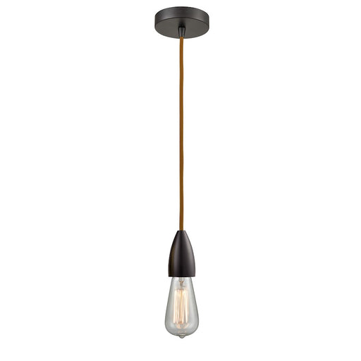 Innovations Fairchild Bare Bulb Mini Pendant, OBZ/Copper Cord