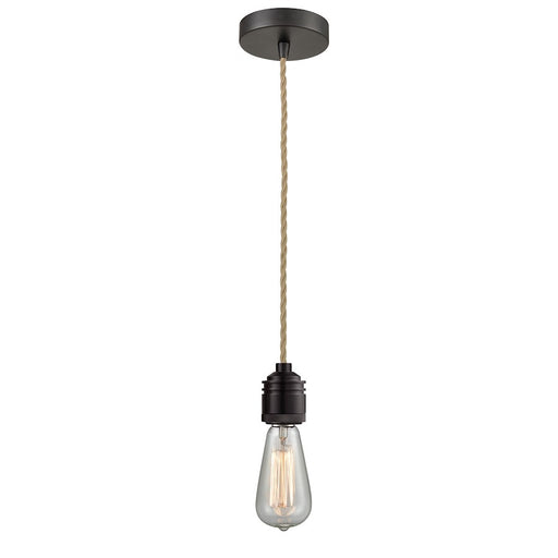 Innovations Winchester Bare Bulb Mini Pendant, OBZ/Rope Cord