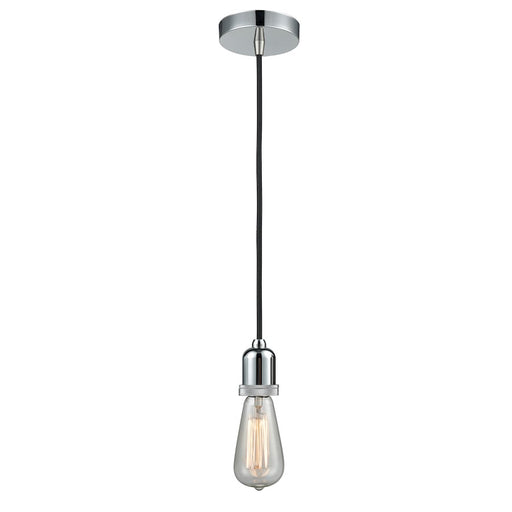 Innovations Whitney Bare Bulb Mini Pendant, P Chrome/Black Cord