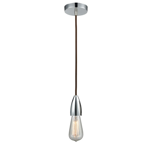 Innovations Fairchild Bare Bulb Mini Pendant, PC/Brown