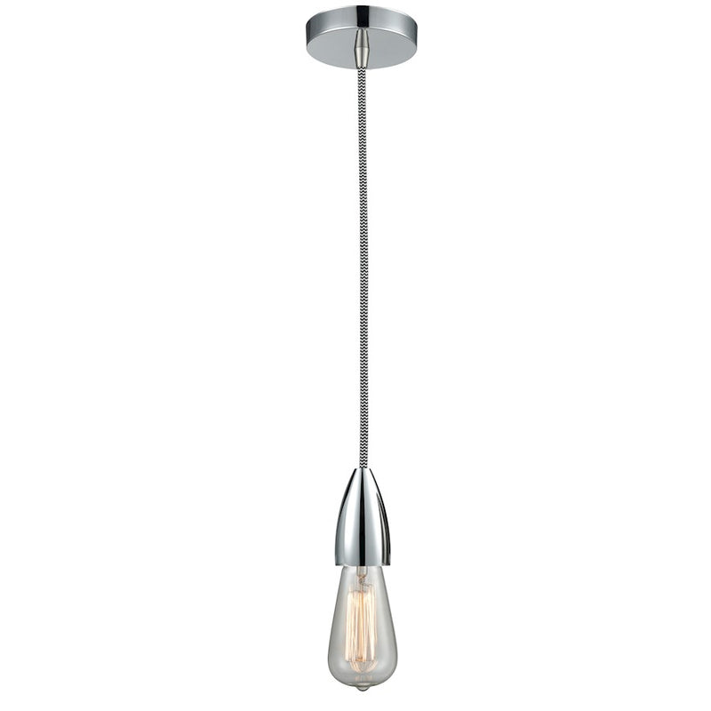 Innovations Fairchild Bare Bulb Mini Pendant, PC/Zebra