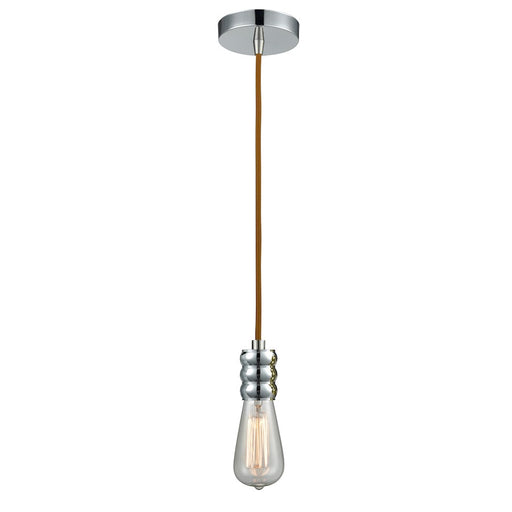 Innovations Gatsby Bare Bulb Mini Pendant, P Chrome/Copper Cord
