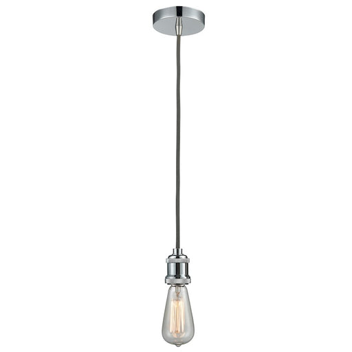 Innovations Edison Bare Bulb Mini Pendant, PC/Amber/Gray