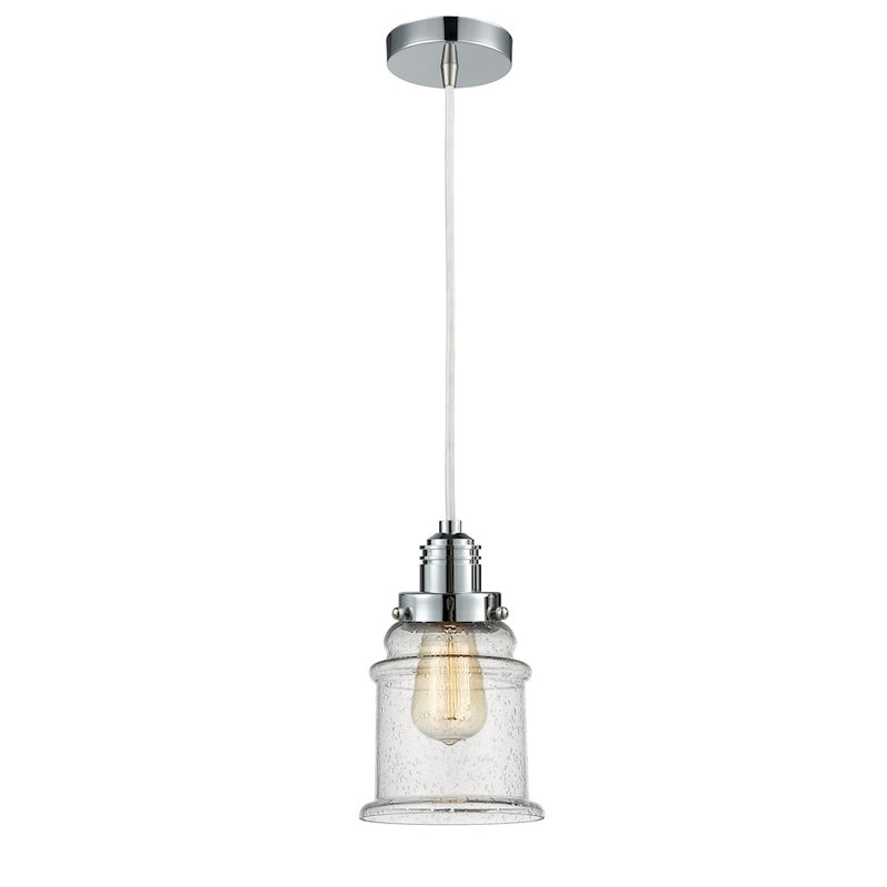 Innovations Canton 2-Light Mini Pendant | Polished Chrome and Seedy Glass | Kitchen Island & Dining Room | 11.25in H | Model 100PC-10W-2H-PC-G184