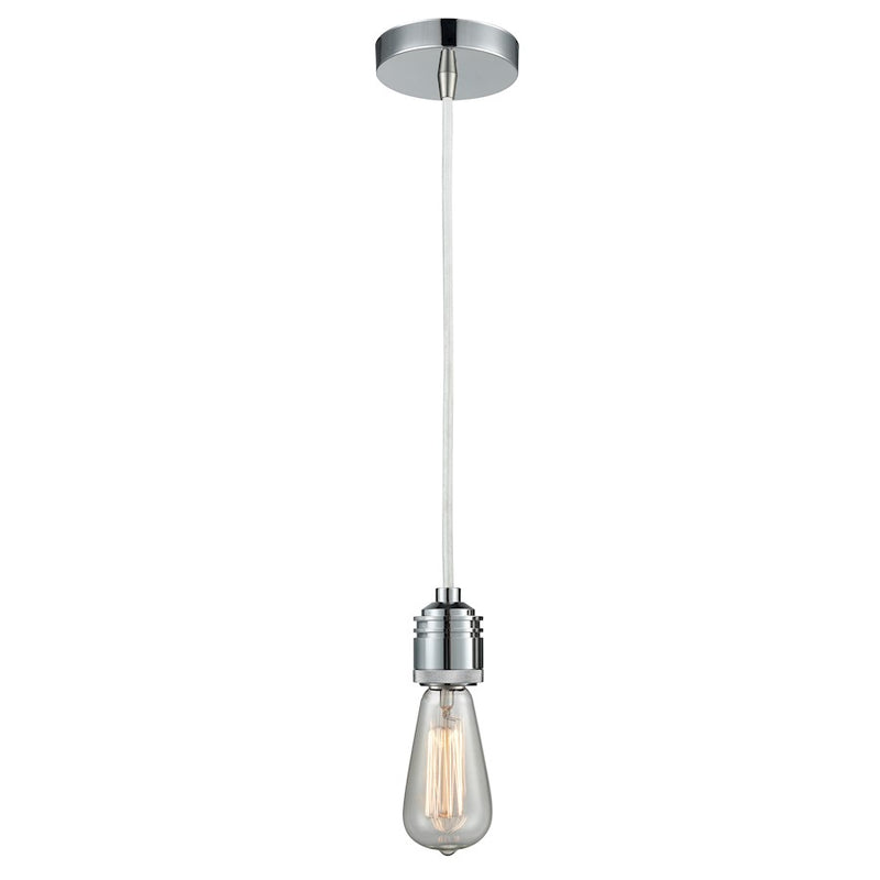 Innovations Winchester Bare Bulb Mini Pendant, PC/WH
