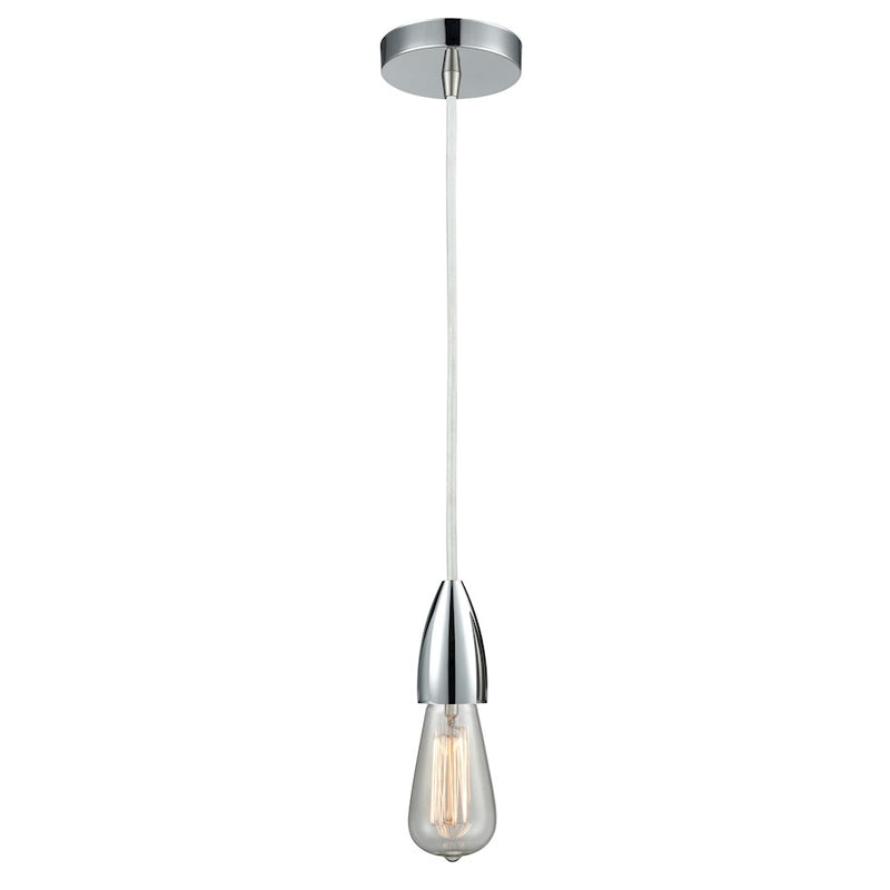 Innovations Fairchild Bare Bulb Mini Pendant, PC/WH