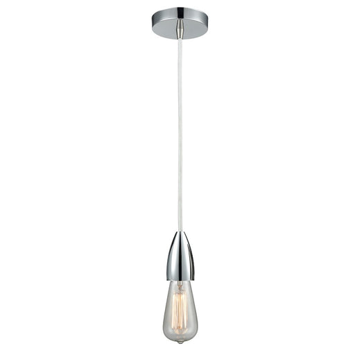 Innovations Fairchild Bare Bulb Mini Pendant, PC/WH