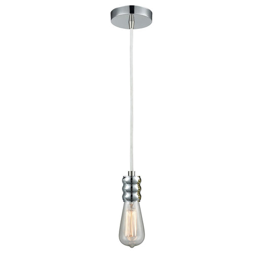 Innovations Gatsby Bare Bulb Mini Pendant, P Chrome/White Cord