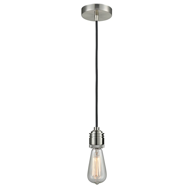 Innovations Winchester Bare Bulb Mini Pendant, SN/BK