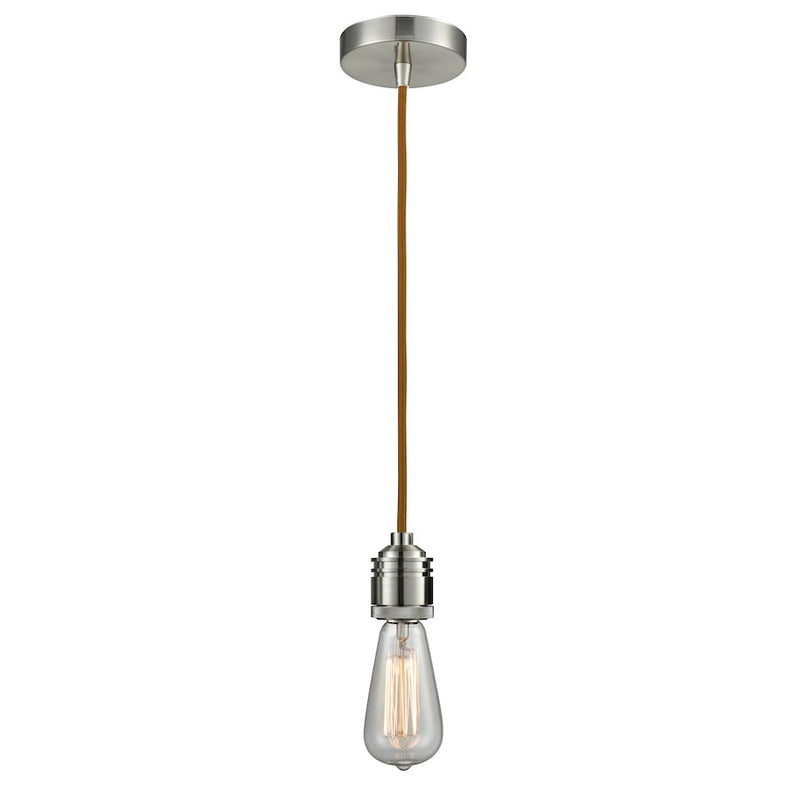 Innovations Winchester Bare Bulb Mini Pendant, SN/Copper