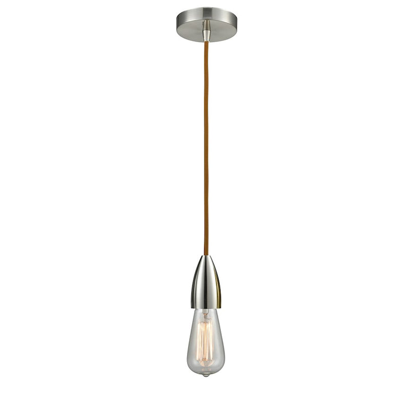 Innovations Fairchild Bare Bulb Mini Pendant, SN/Copper