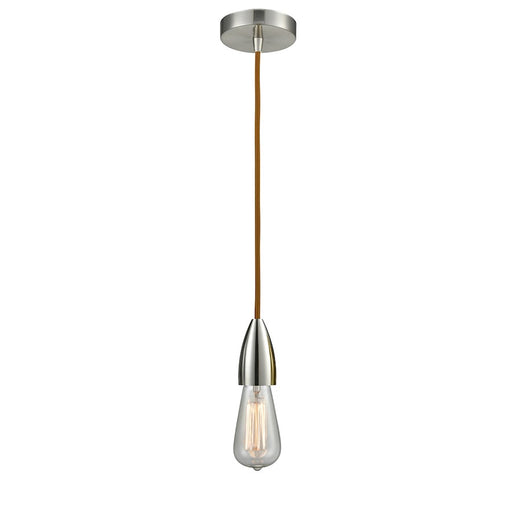 Innovations Fairchild Bare Bulb Mini Pendant, SN/Copper