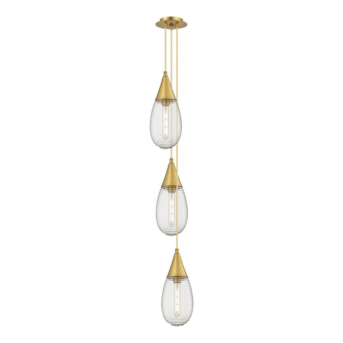 Innovations Malone 3Lt 6" CM Pendant, 6" Cpy, BS/SCL - 103-450-1P-BB-G450-6SCL
