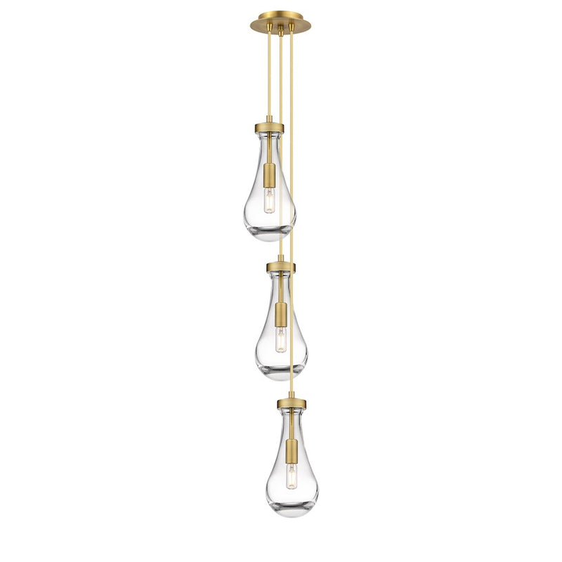 Innovations Malone 6Lt 6" CM Pendant, 6" Canopy, BS/CL - 103-451-1P-BB-G451-5CL