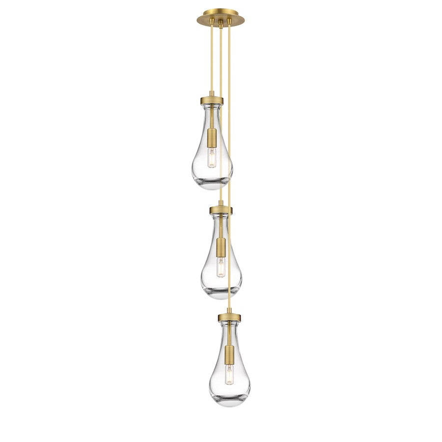 Innovations Malone 6Lt 6" CM Pendant, 6" Canopy, BS/CL - 103-451-1P-BB-G451-5CL