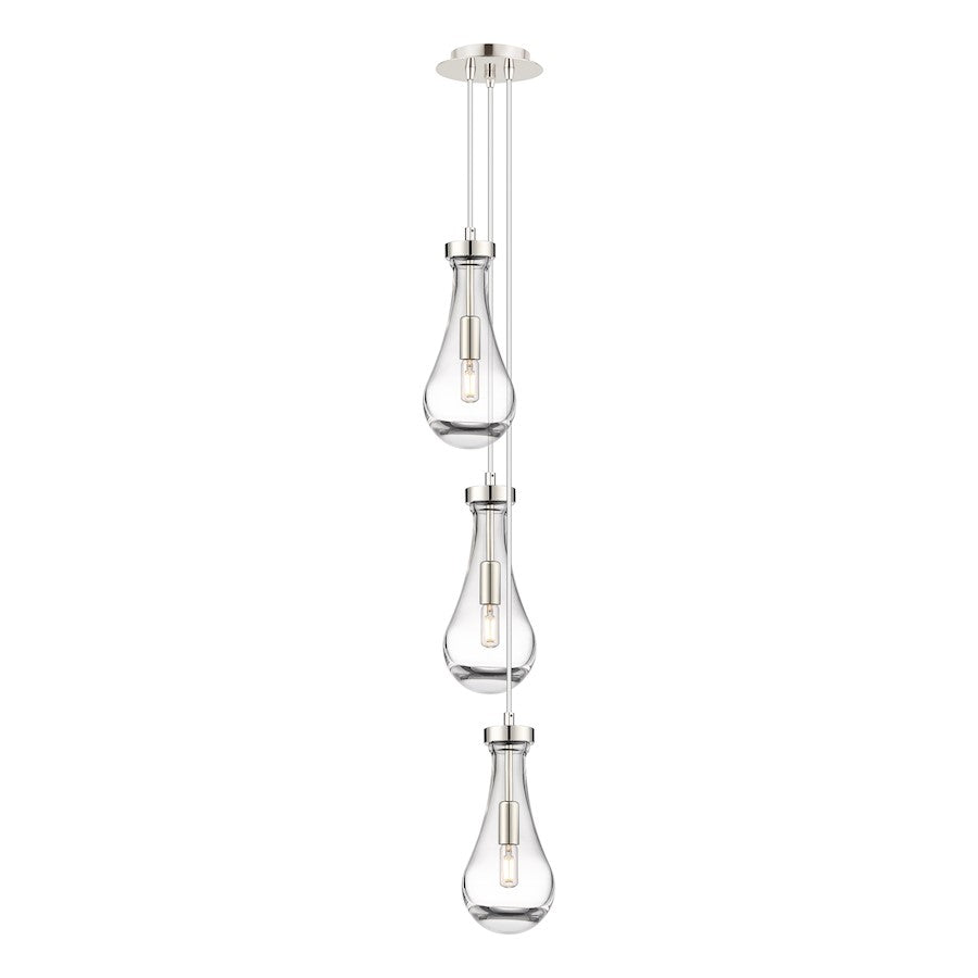 Innovations Malone 6Lt 6" CM Pendant, 6" Canopy, PN/CL - 103-451-1P-PN-G451-5CL