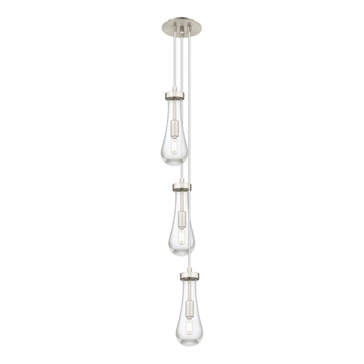 Innovations Owego 3-Light Pendant | Art Deco Brushed Satin Nickel and Seedy Glass | Kitchen Island & Dining Room | Model 103-451-1P-SN-G451-4SDY