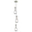 Innovations Malone 6Lt 6" CM Pendant, 6" Canopy, SN/CL - 103-451-1P-SN-G451-5CL